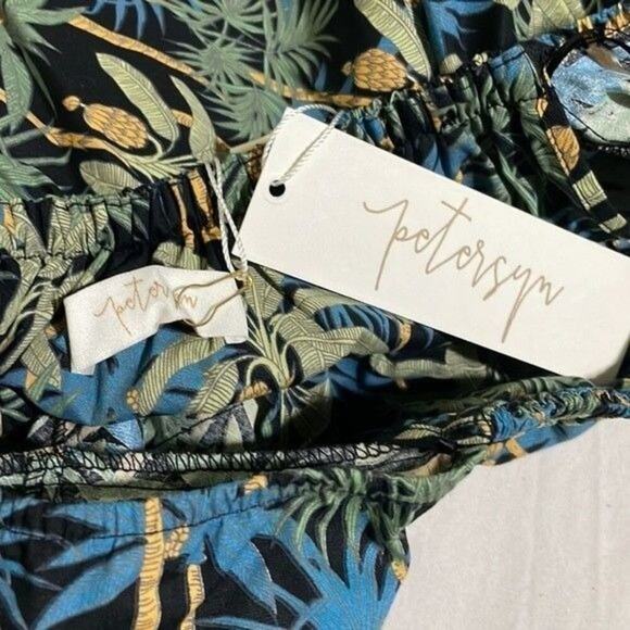 Anthropologie Petersyn Lily Off The Shoulder Paradise Print Top NWT Small - Picture 10 of 10